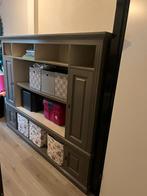 Grote grijze tv kast Richmond, Gebruikt, Met deur(en), 200 cm of meer, 150 tot 200 cm