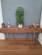 ‼️ BIELS BIELZEN OP HAIRPINPOTEN TAFEL SIDETABLE DECORATIE, Nieuw, Ophalen of Verzenden, Biels, Hout