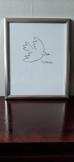 Ingelijste Picasso Print - De Vredesduif - Zilveren Lijst, Ophalen of Verzenden