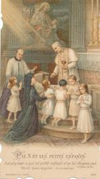 Communie prentje Paus Pius X die kinder communie invoerden, Ophalen of Verzenden, Zo goed als nieuw, Kaart of Prent, Christendom | Katholiek