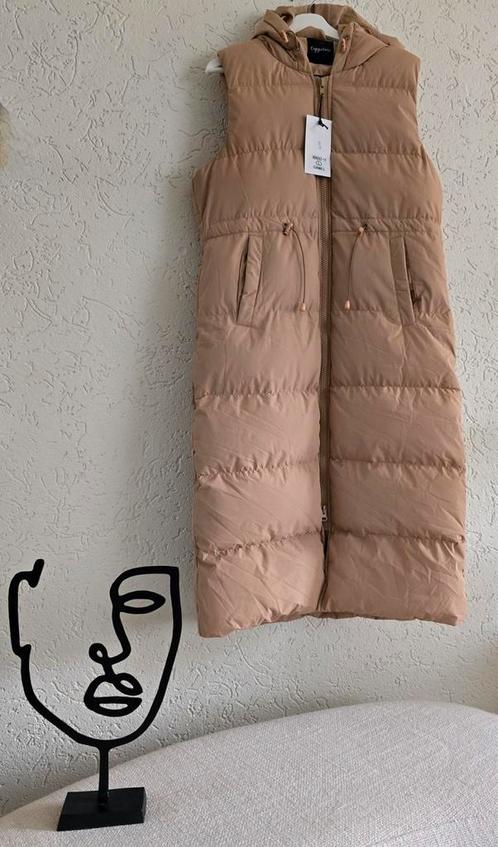 Nu 10 % korting Nieuwe Luxe lange mouwloze bodywarmer, Kleding | Dames, Bodywarmers, Nieuw, Bruin, Ophalen of Verzenden