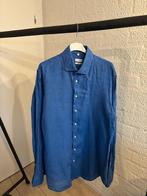 Seidensticker Linnen Overhemd - Maat M - Lichtblauw, Kleding | Heren, Overhemden, Ophalen of Verzenden, Gedragen, Blauw, Halswijdte 39/40 (M)