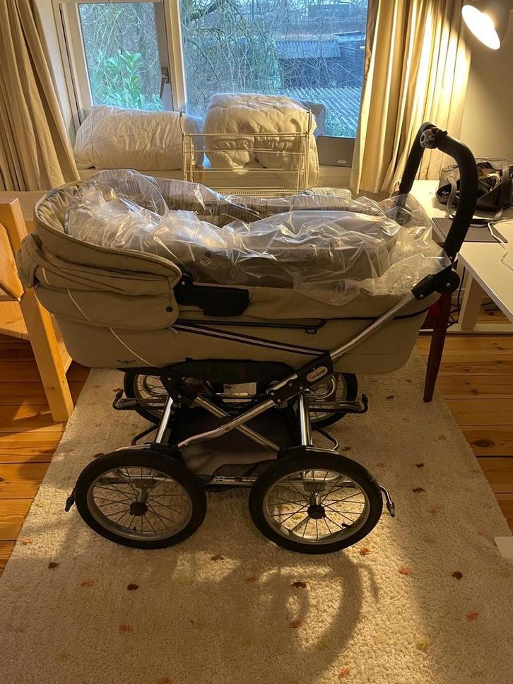 Vintage Emmaljunga kinderwagen met reiswieg, Kinderen en Baby's, Kinderwagens en Combinaties, Gebruikt, Combiwagen, Overige merken