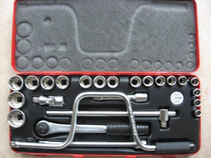 Dopsleutelset doppendoos ratelset Heynen (Heyco) Germany nw, Auto diversen, Autogereedschap, Zo goed als nieuw, Ophalen of Verzenden