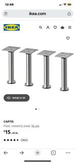 IKEA Capita poten 8 stuks, Ophalen, Gebruikt, Overige typen, Rvs