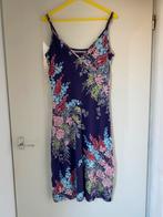 King Louie Zomerjurk met bloemenprint, Kleding | Dames, Jurken, Maat 38/40 (M), Paars, Ophalen of Verzenden, Zo goed als nieuw