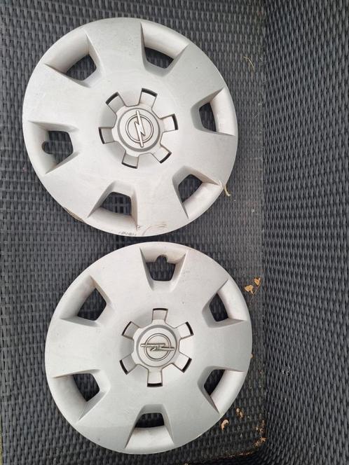 Opel Wieldoppen 15 inch - Set van 2 - Gebruikt, Auto diversen, Wieldoppen, Gebruikt, Ophalen
