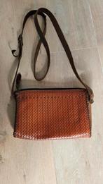 Vintage handtas, echt leder, Handtas, Gebruikt, Ophalen of Verzenden, Bruin