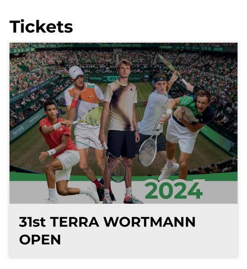 Kaart internationaal top tennistoernooi Halle, Tickets en Kaartjes, Sport | Tennis, Eén persoon, December