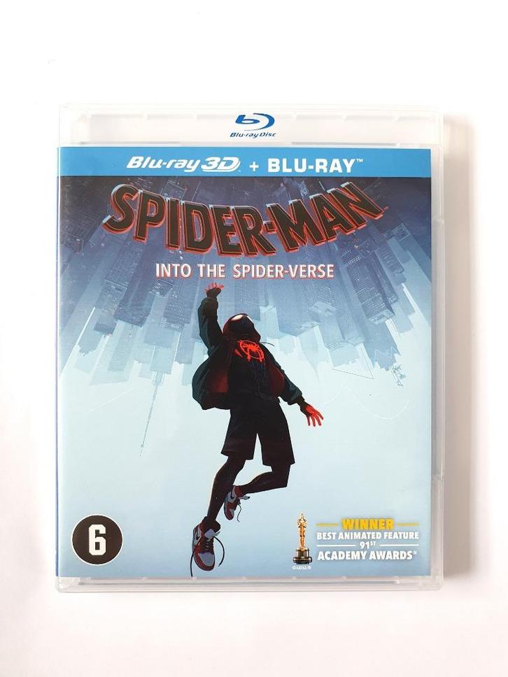 SpiderMan Into the Spider-Verse 3D + 2D (2 disc), Cd's en Dvd's, Blu-ray, Zo goed als nieuw, Tekenfilms en Animatie, 3D, Ophalen of Verzenden