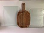 3 grote snijplanken 2x glas 1x hout, Ophalen of Verzenden, Gebruikt