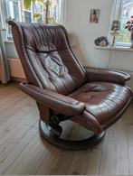 Bruine Stressless fauteuil, Ophalen, Zo goed als nieuw, 75 tot 100 cm