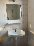 Wastafel met kraan, spiegel en plank, Huis en Inrichting, Minder dan 50 cm, Ophalen of Verzenden, Zo goed als nieuw, Minder dan 25 cm