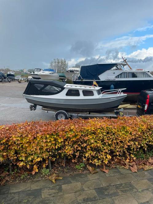 Beenhakker vlet sloep, Watersport en Boten, Motorboten en Motorjachten, Gebruikt, Staal, Tot 6 meter, Benzine, Buitenboordmotor