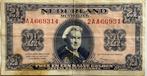 2,5 gulden 1945, Postzegels en Munten, Bankbiljetten | Nederland, Ophalen of Verzenden, 2½ gulden, Los biljet