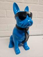 DECORATIE BEELD BULLDOG MET BRIL , NIEUW , HOND , DIER, Ophalen of Verzenden, Nieuw, Dier