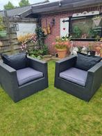 lounge set  3 zitdelen met kussens, Tuin en Terras, Tuinsets en Loungesets, Ophalen, Kunststof, 3 zitplaatsen, Zo goed als nieuw