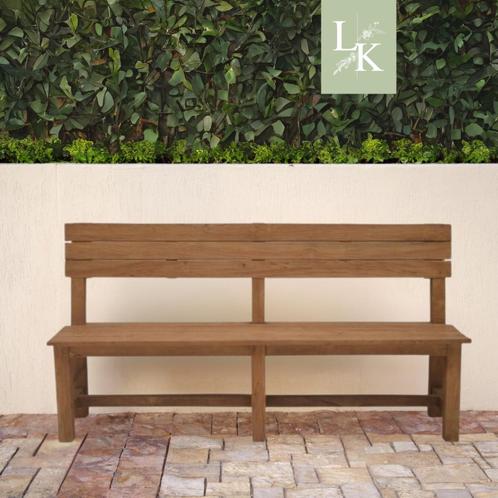 Landelijke klassieke tuinbank - Dawlish teakhout, Tuin en Terras, Tuinbanken, Nieuw, Teakhout, Ophalen of Verzenden