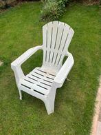 Plastic tuinstoel strandstoel klassiek model, Ophalen, Gebruikt