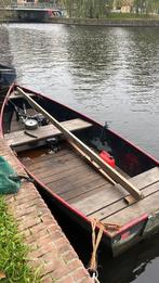 Grachtenboot vlet sloep boot, Watersport en Boten, Ophalen, Gebruikt, Staal, Minder dan 10 pk