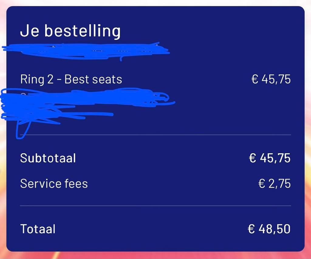 Bankzitters Kaartje, Eén persoon, Februari, Overige typen