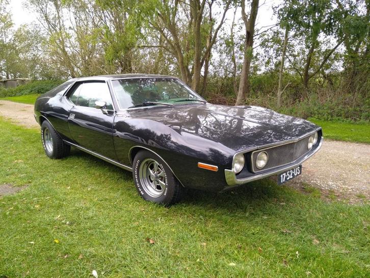 American Motors Javelin 6.6 Amx/sst AUT 1972 Groen, Auto's, Oldtimers, Particulier, Benzine, Hatchback, Automaat, Origineel Nederlands