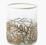 Riviera Maison Waxinehouder juniperus leaf votive, Overige materialen, Gebruikt, Ophalen of Verzenden, Grijs