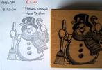 Kerst 780 Houten stempel, Hobby en Vrije tijd, Stempelen, Ophalen of Verzenden, Gebruikt, Houten stempel