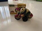 Blikken Panda on motorcycle met doosje., Antiek en Kunst, Antiek | Speelgoed, Ophalen of Verzenden