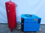Zuigercompressor met Luchttank 900 L/min, Ophalen of Verzenden, Geluidgedempt, Gebruikt, 800 liter/min of meer