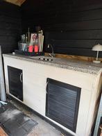 Buiten keuken blok met granieten blad, Ophalen, Gebruikt, Zelf gemaakt, Gas