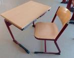 225 setjes schooltafels schoolstoelen schoolbanken +25 tafel, Ophalen, Gebruikt, Tafel(s) en Stoel(en)