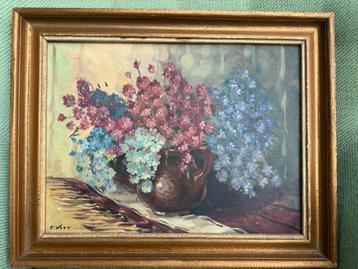 Stilleven bloemen in vaas beschikbaar voor biedingen