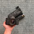 Pentax Asahi MV Camera - Lens 28mm 1:28 & 80-200mm 1:4 Black, Audio, Tv en Foto, Fotocamera's Analoog, Verzenden, Zo goed als nieuw