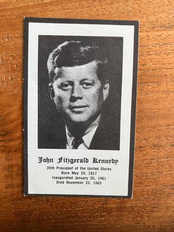 Prentje van J F Kennedy beschikbaar voor biedingen