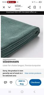 HOES SÖDERHAMN IKEA Chaise Longue Finnsta Turquoise-Grijs, Huis en Inrichting, Banken | Sofa's en Chaises Longues, Ophalen, Eenpersoons