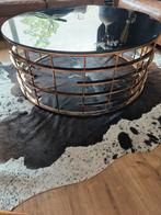 Bronzen Salontafel NIEUW, Ophalen, Rond, Nieuw, Glas