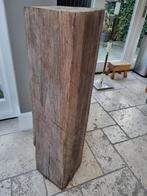 Oude houten meerpaal, zuil, sokkel; ca. 102 x 22 cm; zwaar, Huis en Inrichting, Woonaccessoires | Zuilen en Pilaren, Ophalen, Gebruikt
