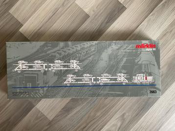 Marklin Treinset 2663 met dieselloc en autotransportwagons beschikbaar voor biedingen