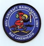 USAF luchtmacht patch 492FS AMU F-15E Lakenheath velcro, Ophalen of Verzenden, Luchtmacht, Amerika, Embleem of Badge