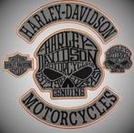 Harley Davidson Skull rugpatch 5 delig, Motoren, Accessoires | Overige, Verzenden, Nieuw