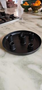 IIttala gietijzeren kaarsen kandelaar Ø25 cm, Huis en Inrichting, Woonaccessoires | Kandelaars en Kaarsen, Ophalen, Zwart, Zo goed als nieuw