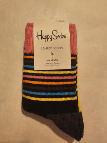 sokken kind happy socks  maat 4-6 jaar 2 pack beschikbaar voor biedingen