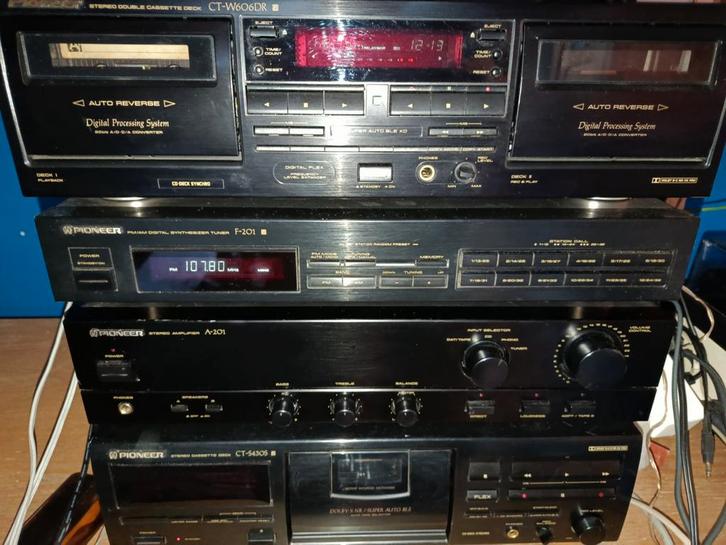 Pioneer Installatie met Cassettedecks & Meer, Audio, Tv en Foto, Stereo-sets, Gebruikt, Cassettedeck, Tuner of Radio, Speakers