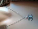 Zikver c c hanger met ketting, Sieraden, Tassen en Uiterlijk, Kettingen, Ophalen of Verzenden, Zo goed als nieuw, Zilver, Overige materialen
