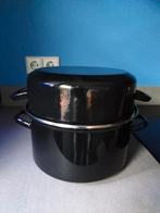 Te koop emaillen zwarte mosselpan voor alle warmtebronnen., Ophalen, Zo goed als nieuw, Overige materialen, Overige typen