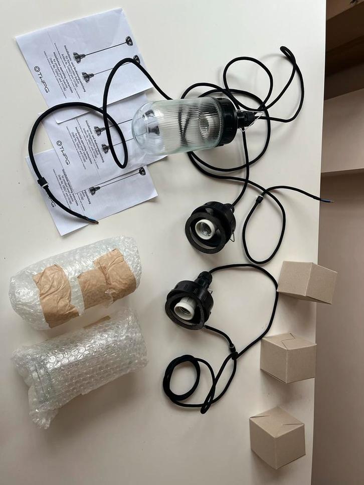 THGP Bakelieten Hanglampen - Nieuw in Doos, Antiek en Kunst, Antiek | Lampen, Ophalen