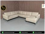 GRATIS LEVERING U-bank Donkergroen 350x265x160 SHOWROOMMODEL, Hoekbank, Ophalen of Verzenden, Vierpersoons of meer, 300 cm of meer