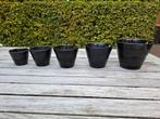 Set van 5 Erica vintage bloempotten, Ophalen of Verzenden