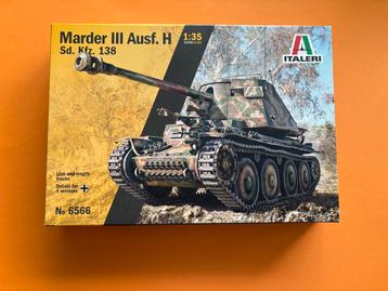 Italeri Marder III Ausf. H 1:35 Modelbouwdoos beschikbaar voor biedingen
